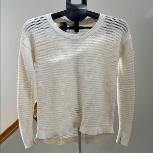 Madewell Women's Cream Knit Sweater - Size Small